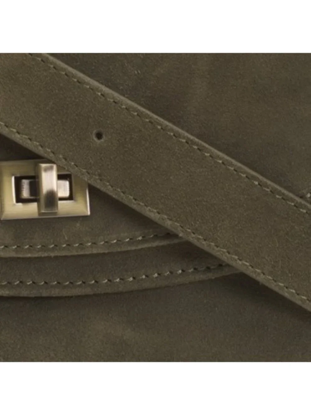 MADE IN INDIA Suede Turnlock Crossbody